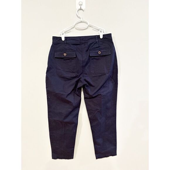 Boden Abingdon straight crop trouser navy blue - Picture 4 of 5